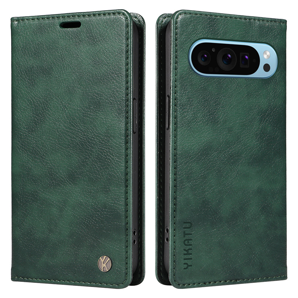 YIKATU YK-006 For Google Pixel 9 Case PU Leather Magnetic Closure Wallet Phone Cover YIKATU YK-006 For Google Pixel 9 Case PU Leather Magnetic Closure Wallet Phone Cover